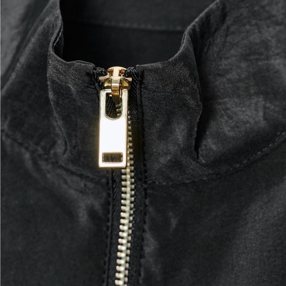 Zara WOMENS HIGH COLLAR BOMBER JACKET - Picture 8 of 8